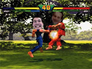 Kyle being taught by his MASTER