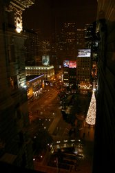 Cool view out onto Union Square