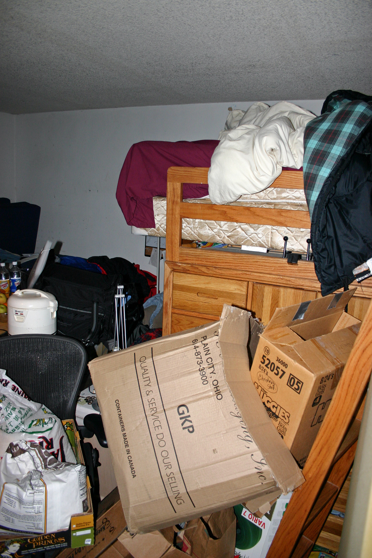 Tab's filthy room in Berkeley