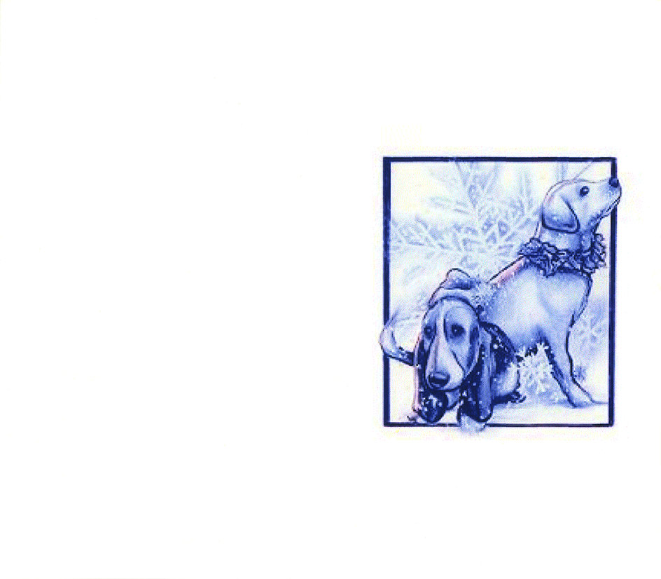 Chris R. Christmas card - dogs